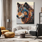 Painting by Numbers Wolf Portrait